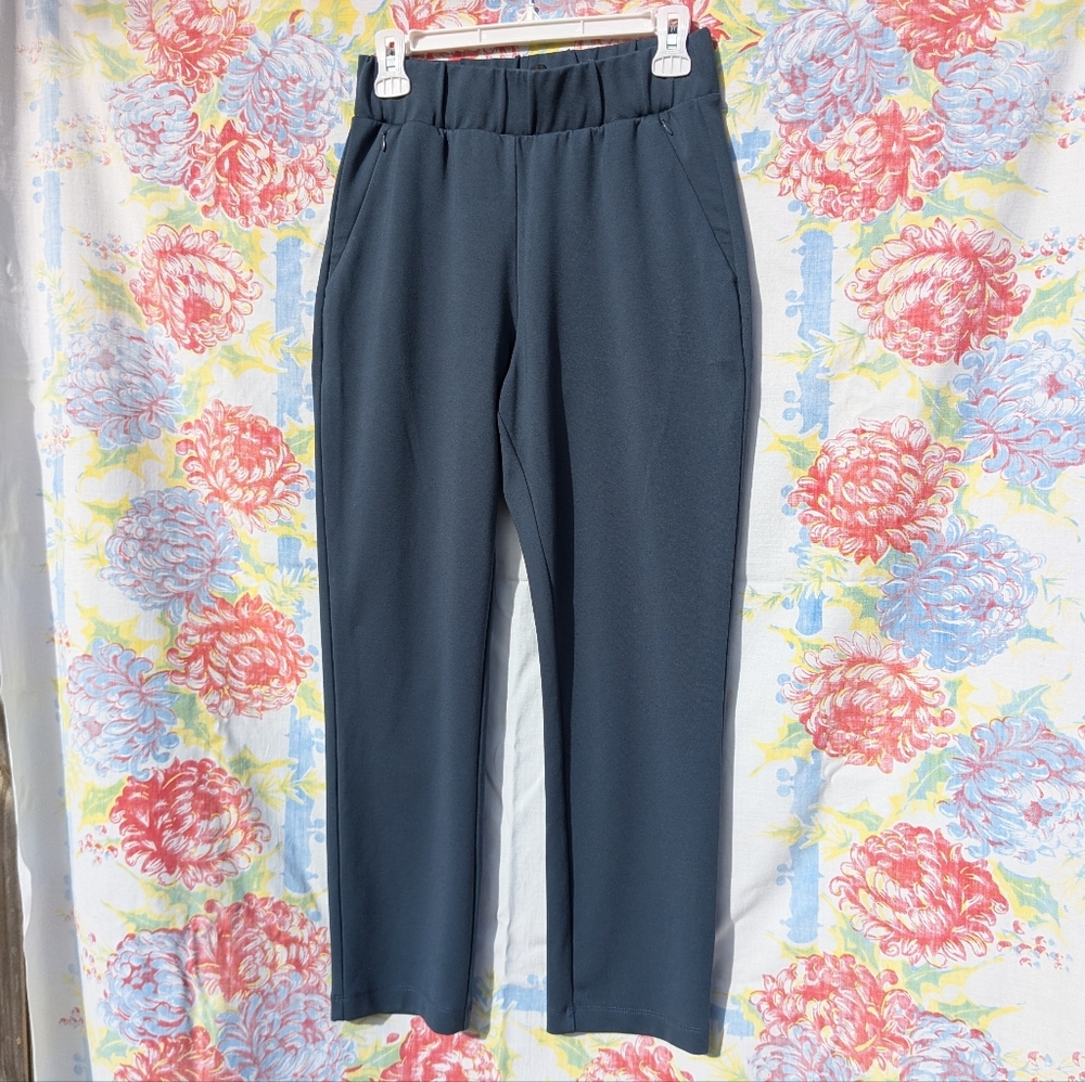Navy Universal Standard Medium Smart Signature Ponte Pants, 2XS/6-8